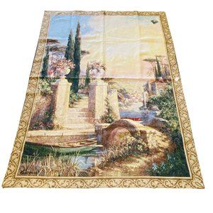 La Barchetta Stone Walkway Bridge Grande Tapestry Wall Hanging Art Fronckowiak